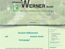 Tablet Screenshot of galabau-werner.de